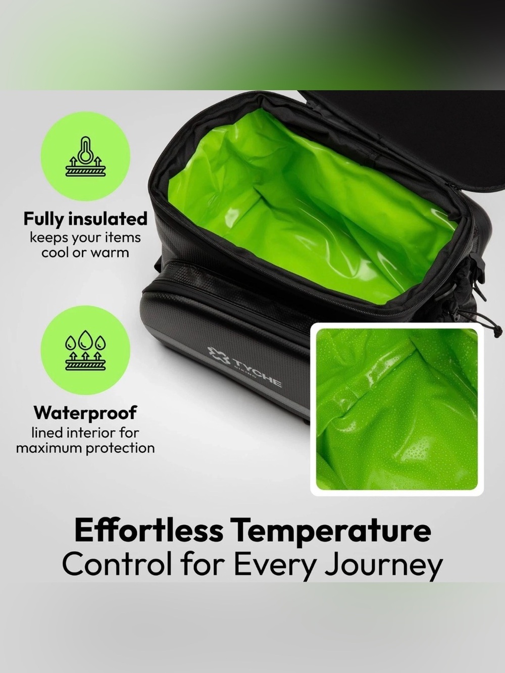 TYCHE Bike Bag Bicycle Rear Rack 35L Waterproof Hard Shell Insulated Cooler - Picture 5 of 7